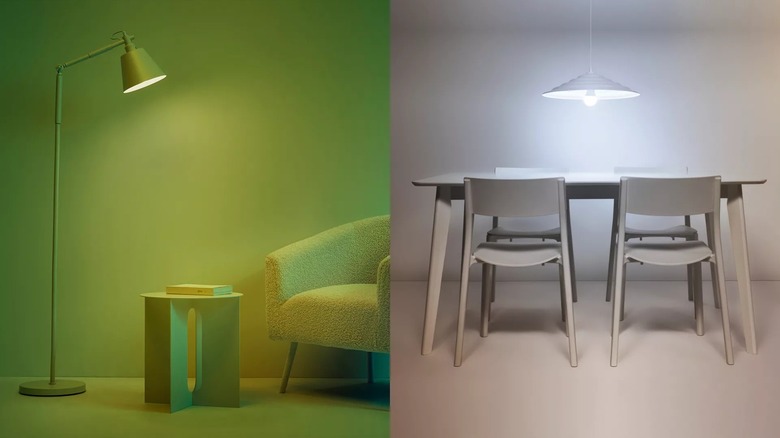 Wiz LED Smart Light Bulbs displayed in a smart home setup