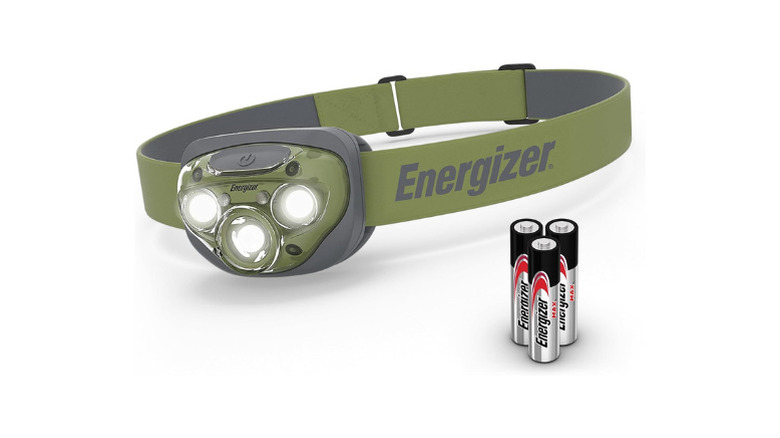 Energizer PRO-260 LED Headlamp with three AAA batteries