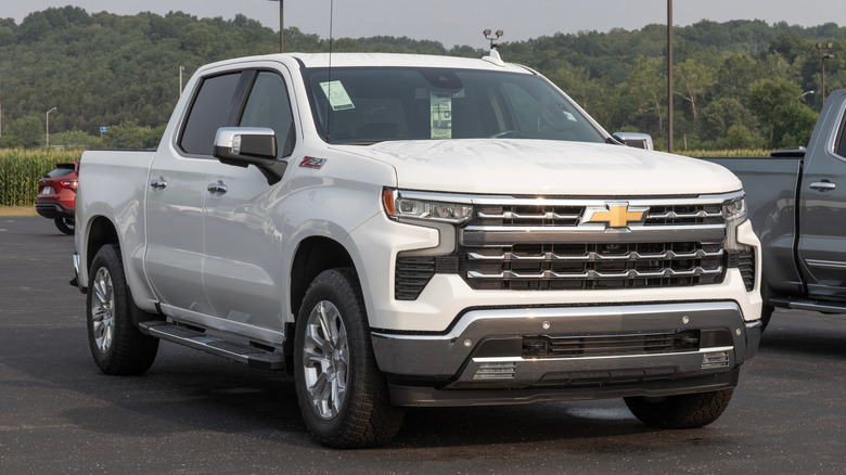 A Chevrolet Silverado 1500 parked outdoors at a dealership.