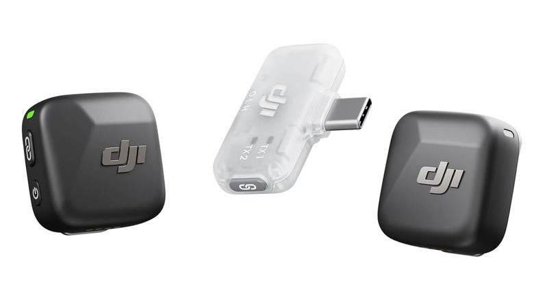 Mockup of DJI microphones