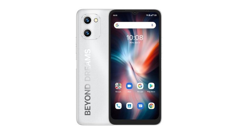 The back and front of the Umidigi C1 Max are pictured against a white background.