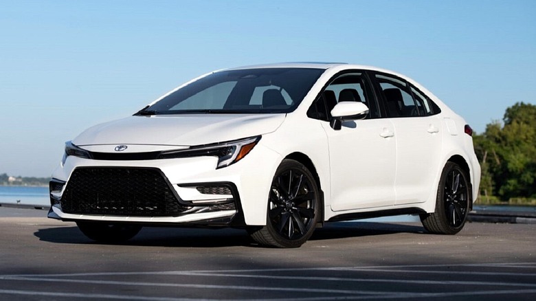 2026 Toyota Corolla XSE parked by the waterfront.