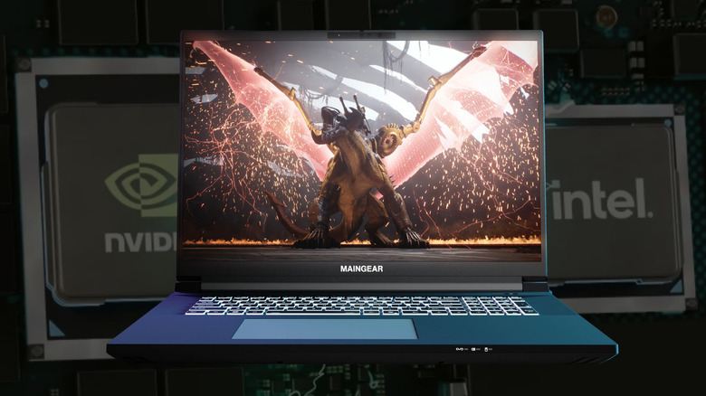 promo images of the Maingear Ultima 18 combined.