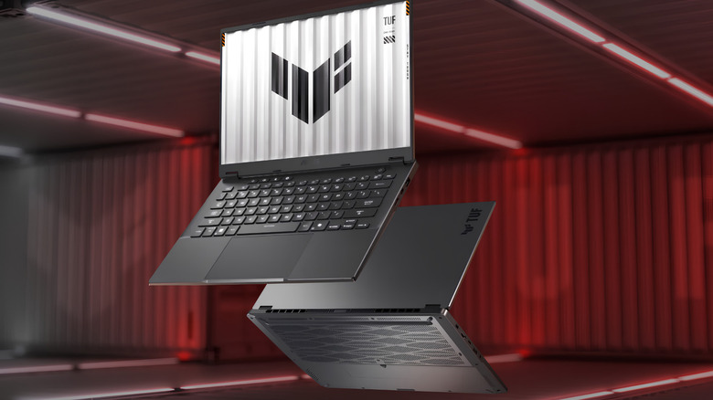 promo image of the Asus Tuf Gaming A14 laptop