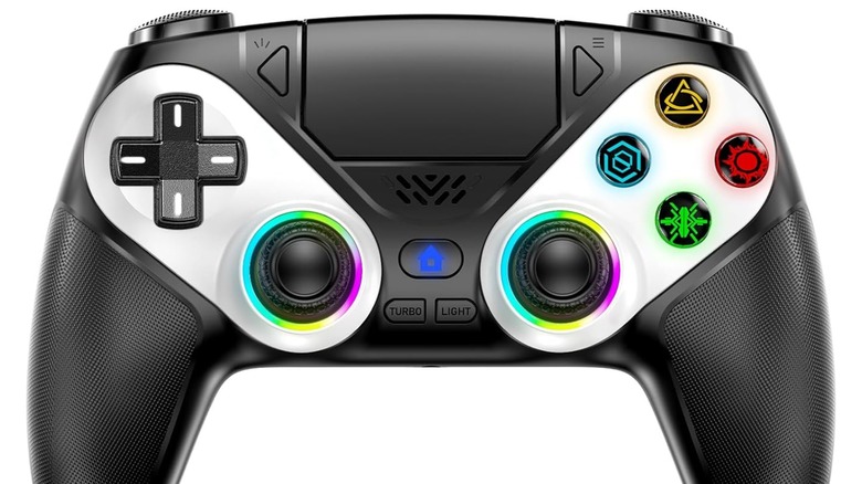 A Gamrombo LED Wireless Controller for PS5.