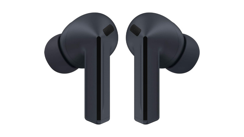 The Samsung Galaxy Buds 3 FE against a white background