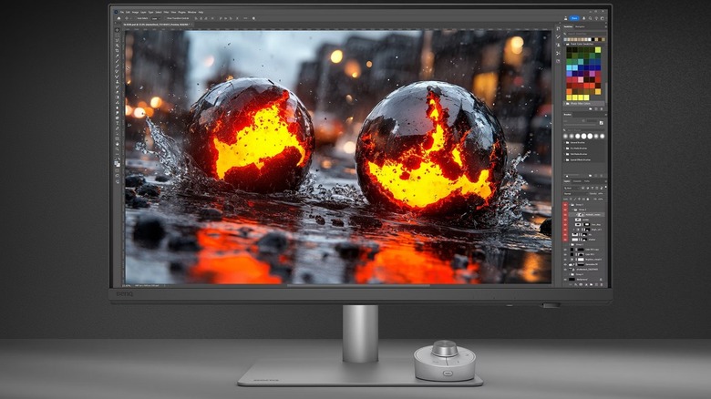 Mockup image of a BenQ monitor
