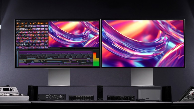 LG's display on a studio setup