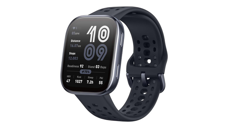 The Amazfit Bip 6 against a white background