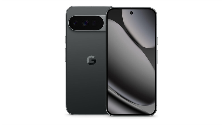 The Google Pixel 10 Pro XL against a white background