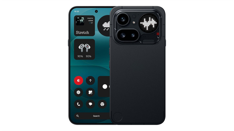The Nothing Phone (4a) Pro against a white background