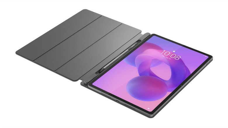 The Lenovo Idea Tab Plus against a white background