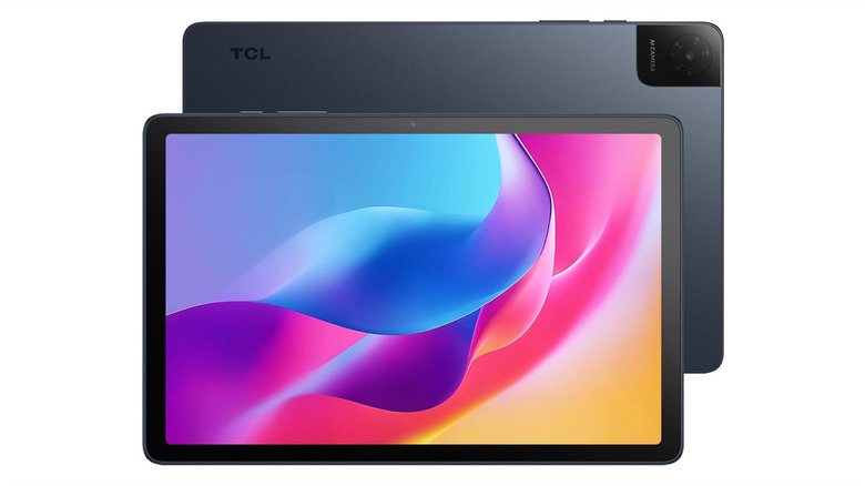 The TCL Tab 10 Gen 4 against a white background