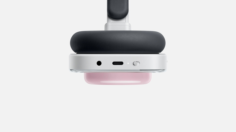 The Nothing Headphone (a) in pink against a white background