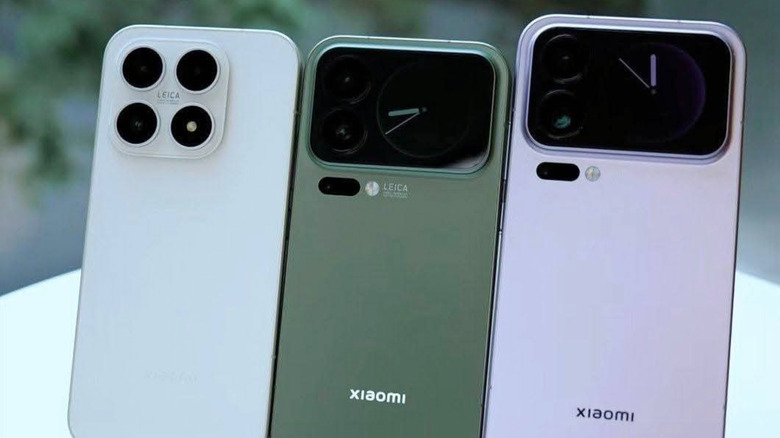The Xiaomi 17 series: Standard, Pro, and Pro Max models.