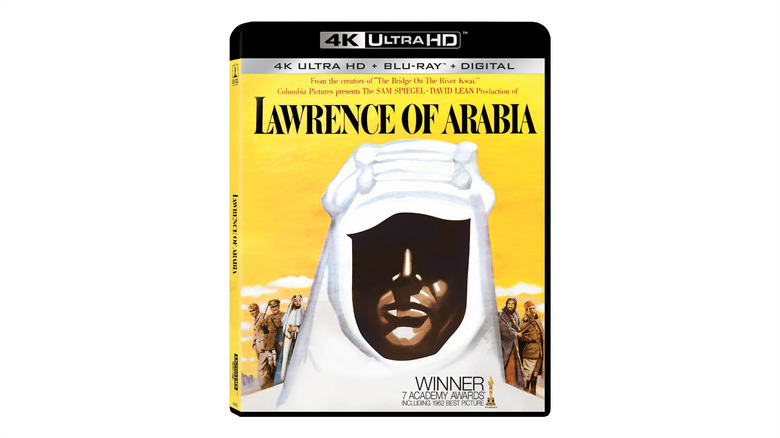 The Lawrence of Arabia 4K Blu-ray against a white background