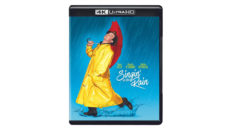 The Singin' in the Rain 4K Blu-ray against a white background