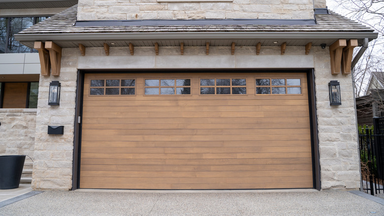 Exterior of a garage in a home