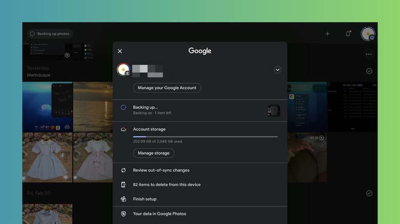 iPad backing up photos and videos with Google Photos