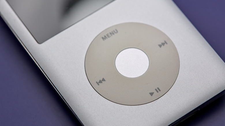 iPod Classic in a blue background