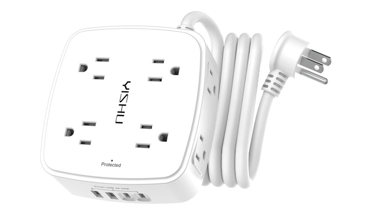 Yishu 6Ft Surge Protector Power Strip