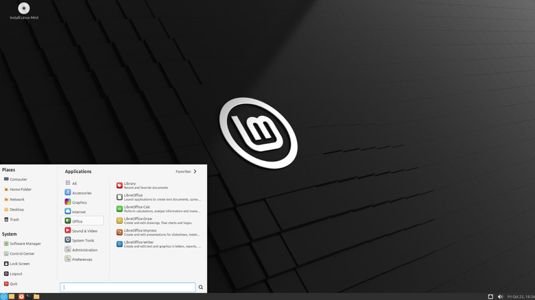 Linux Mint installation desktop screenshot
