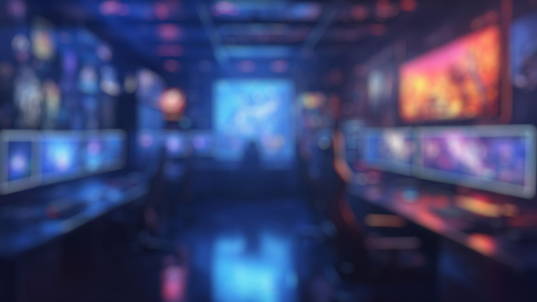 Blurry monitor image