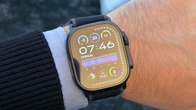 Man wearing an Apple Watch Ultra