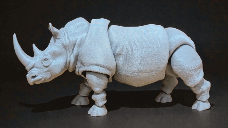 Side profile of the jointed Rhino