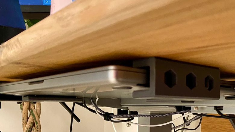 MacBook Pro under-table holder bracket
