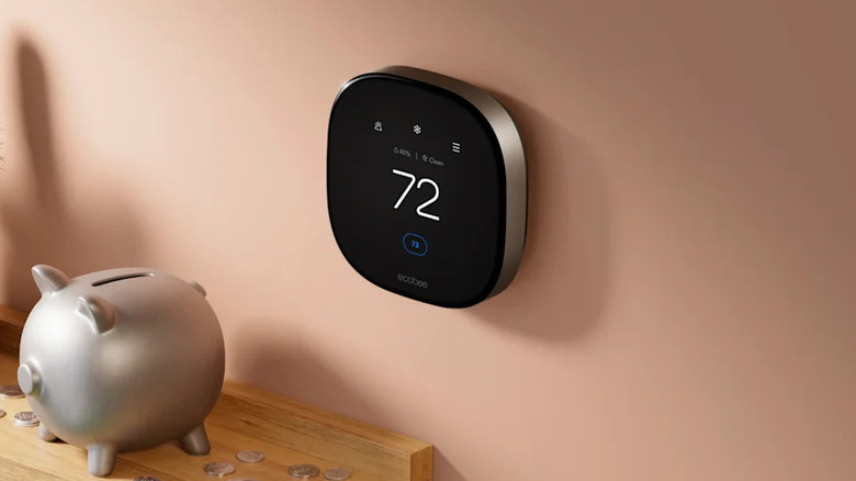 The ecobee Smart Thermostat Premium set up in a home