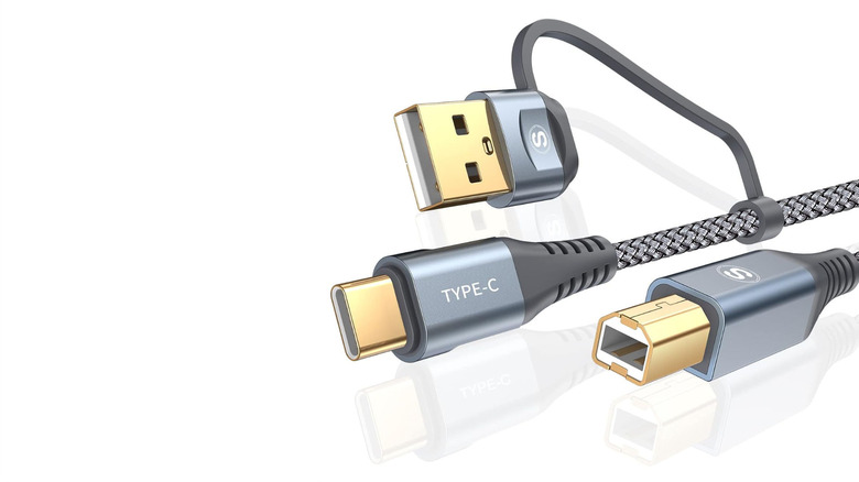 The Sweguard 2-in-1 braided cable against a white background