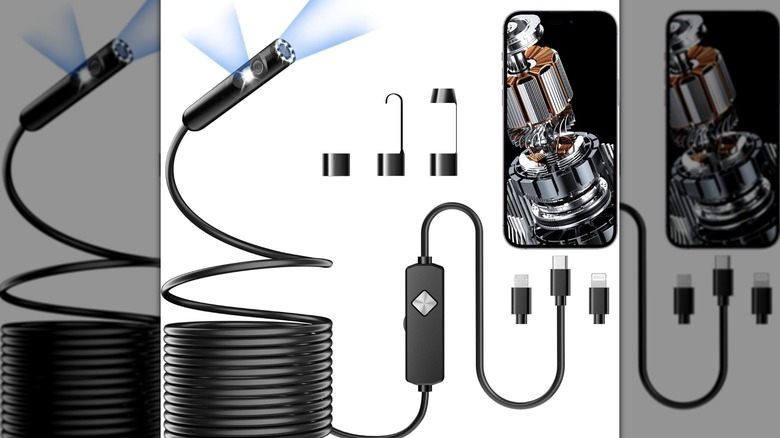 The Papiblue USB Endoscope and its accessories.