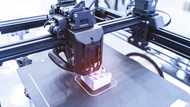 3D printer printing an object