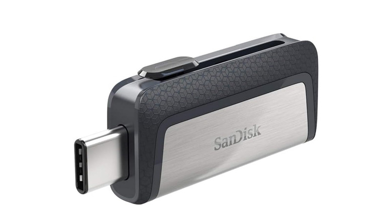 The SanDisk 256GB USB-C External Flash Drive.