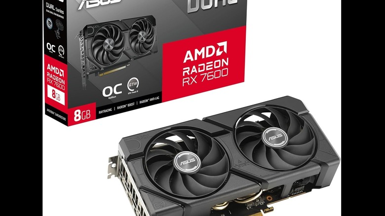 An image of the Radeon RX 7600 on a white background.