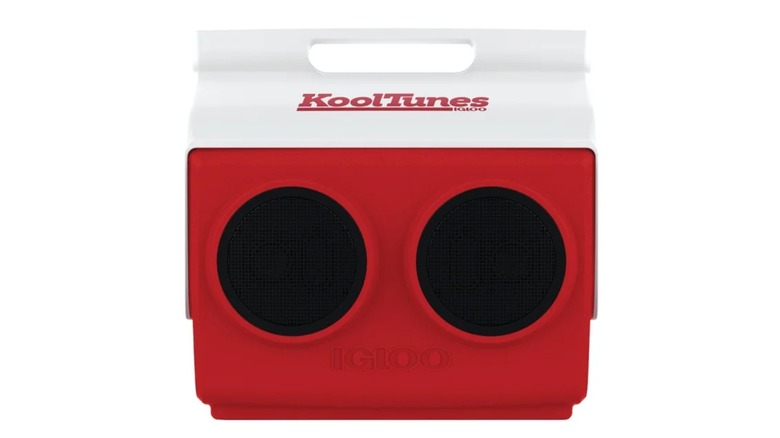 The Igloo KoolTunes Bluetooth Speaker Cooler on a white background