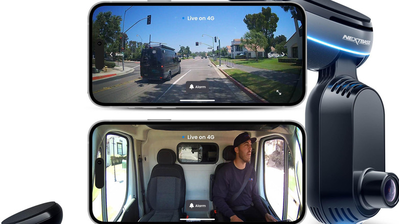 Nextbase dash camera in use