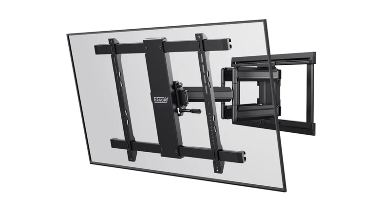 The ErgoAV full motion TV wall mount against a white background