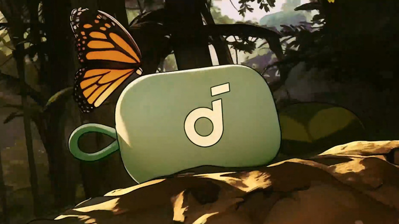 The Anker Soundcore Select 4 Go Bluetooth Speaker is depicted in a comic-book style.