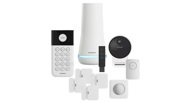 The SimpliSafe Security System with Outdoor Camera Series 2 on a white background.