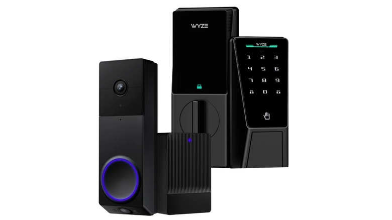 The Wyze Front Porch 2K Security Bundle on a white background.