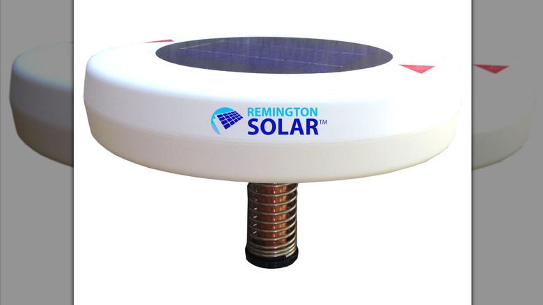 A Remington Solar Sun Shock Pool Purifier.