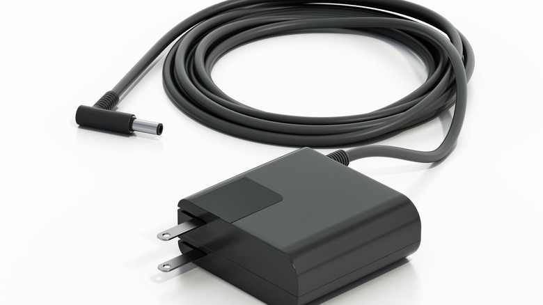 A back laptop battery charger