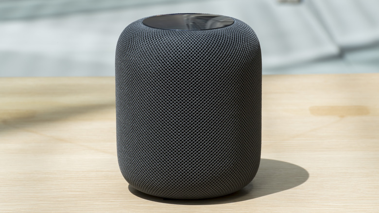 First generation Apple HomePod smart speaker in black
