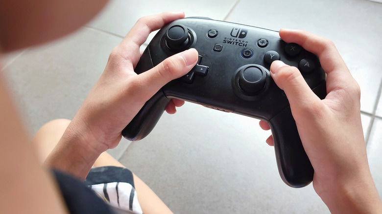 Nintendo Switch Pro Controller close up