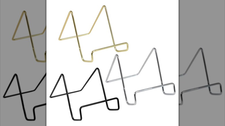 Three types of Special Moments Small Metal Display Easels.