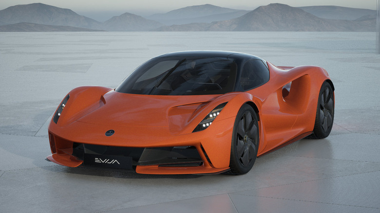 Lotus Evija in Solar Flare color