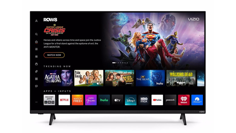 Vizio 50" Class Quantum 4K QLED Smart TV on white background with screen on