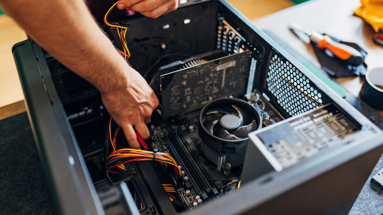 Repairing and replacing the internal components of a desktop PC